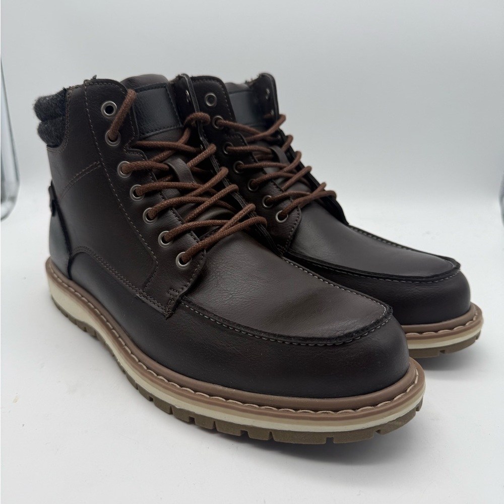 BRAND NEW Sonoma Sean Boots Cushioned Footbed Men’s Size 11 M Dark Brown